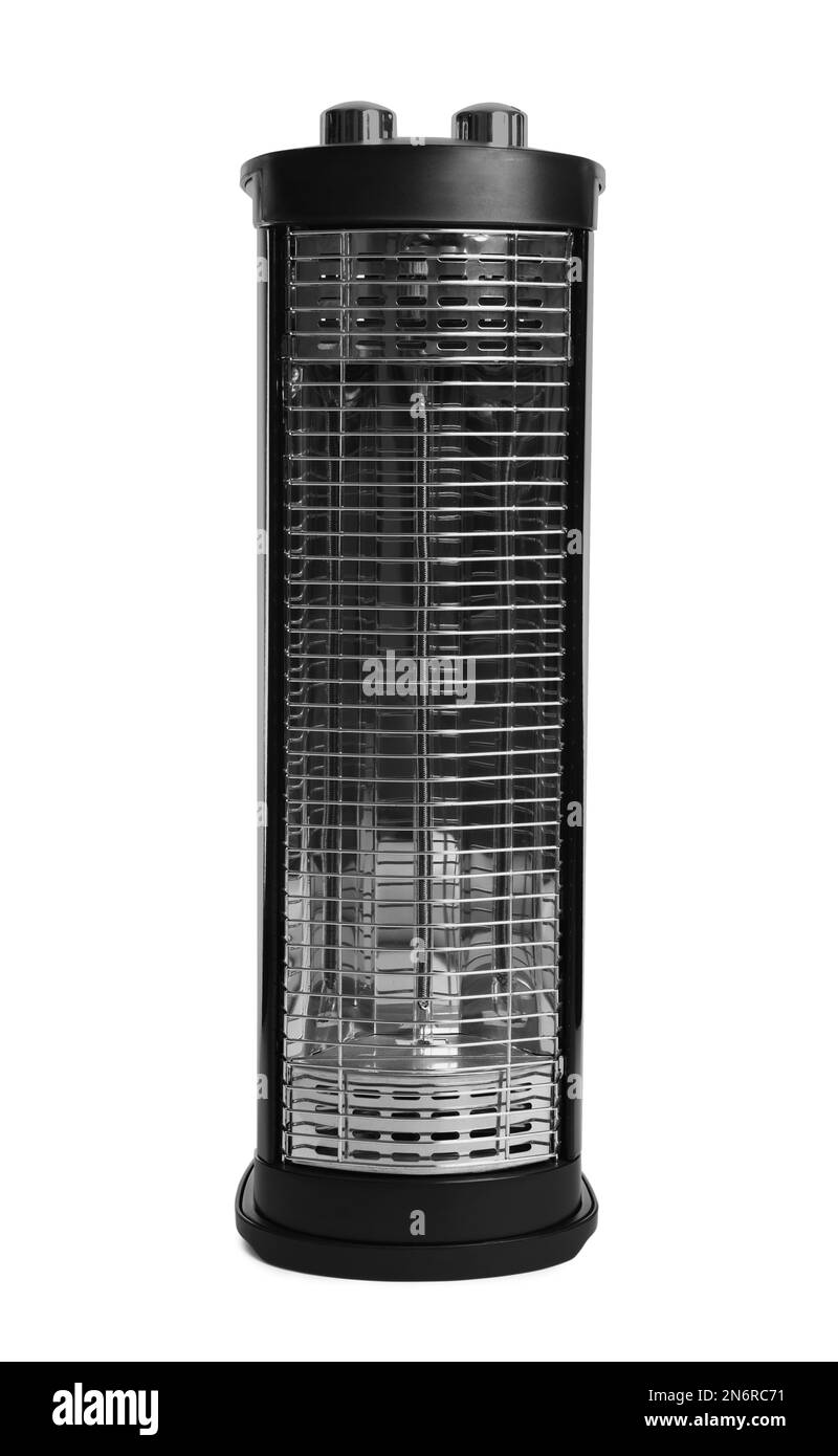 New modern electric heater isolated on white Stock Photo