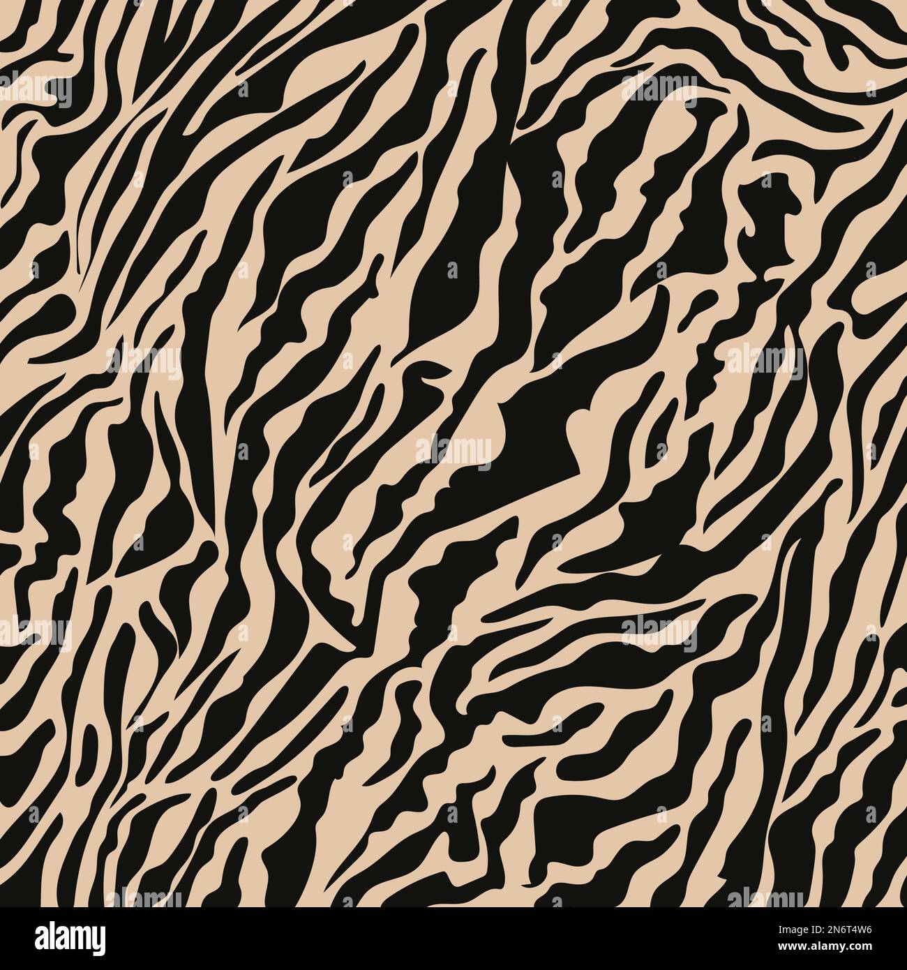 Vector illustration of seamless zebra pattern Stock Vector Image & Art ...