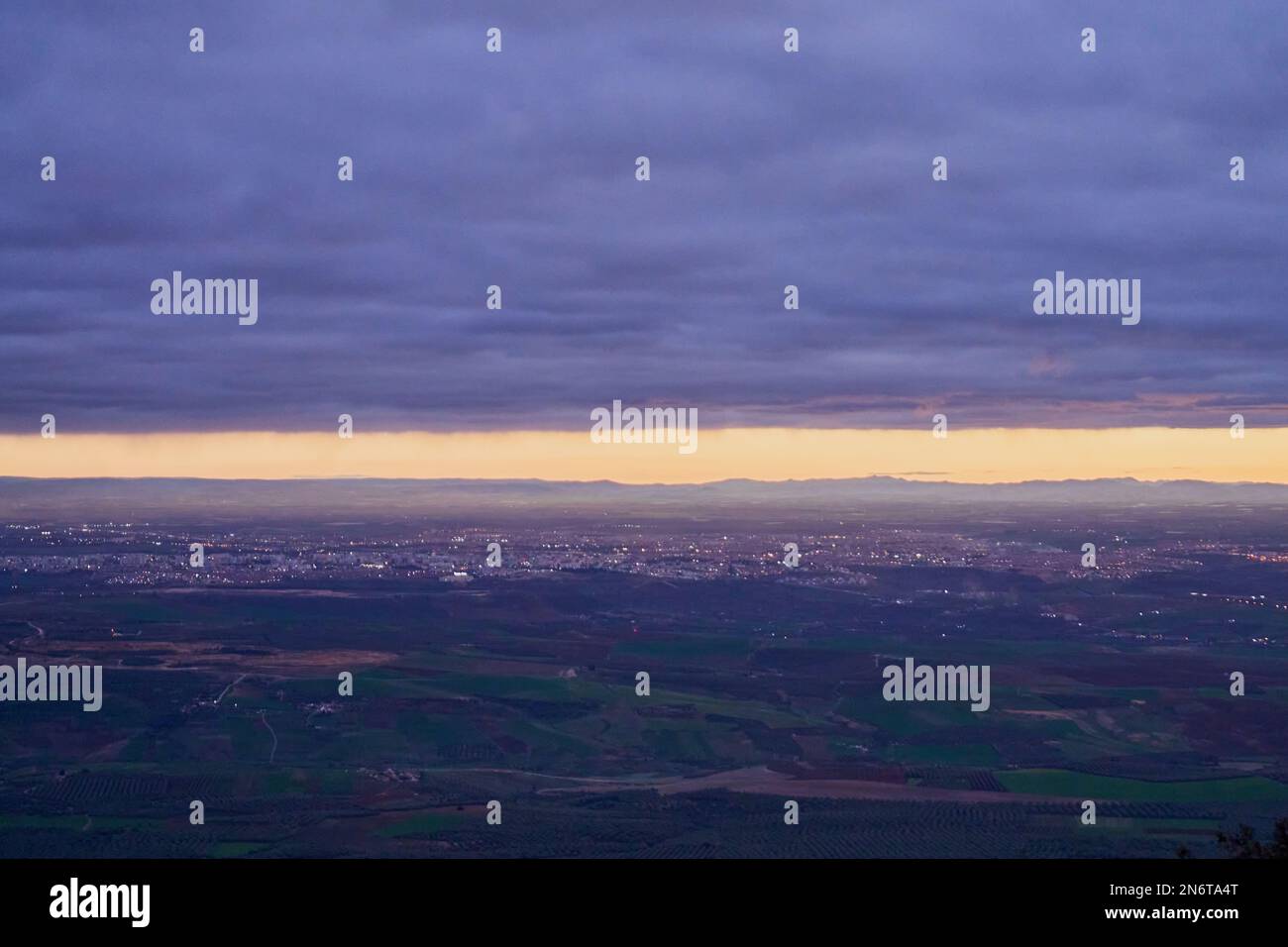 Cloudy sky at sunset Stock Photo - Alamy