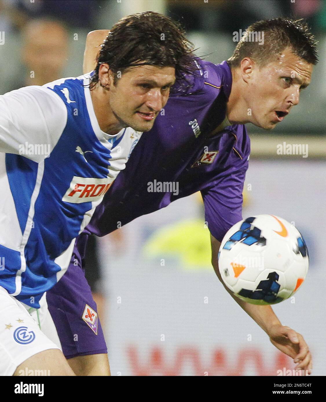 Josip Ilicic of Fiorentina during the Europa League 2014- 2015,Fiorentina -  AS Roma Stade Artemio-Franchi, Florence on March 12 2015 in Florence ,  Italie - Photo Laurent Lairys / DPPI Stock Photo - Alamy