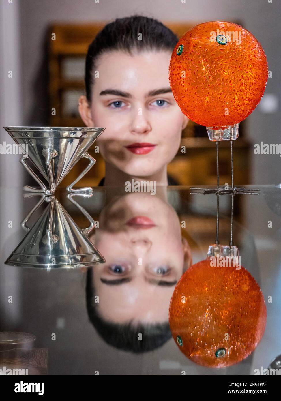 London, UK. 10th Feb, 2023. Christopher Dresser. Conical Sugar Bowl