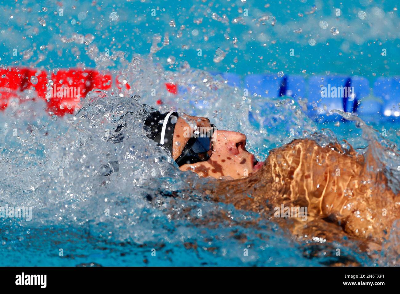 Rome, Italy, 15 August 2022. Ole Braunschweig of Germany competes competes during the LEN European Aquatics Championships 2022 at Stadio del Nuoto in Rome, Italy. August 15, 2022. Credit: Nikola Krstic/Alamy Stock Photo