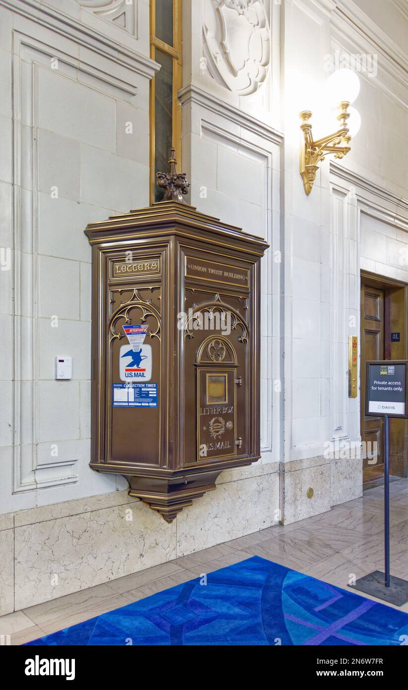 Pittsburgh Downtown An oldfashioned and still operable mail chute