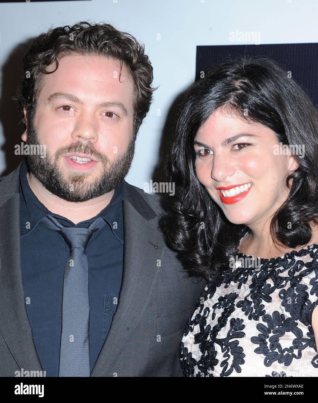 Dan Fogler, at left, and his wife, Jodi arrives on the red carpet for
