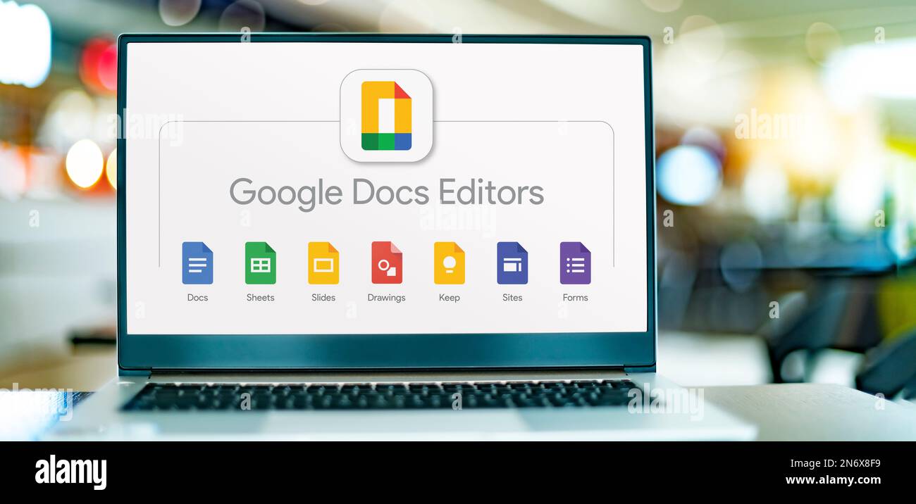 Poznan pol nov 8 2022 laptop computer displaying google docs