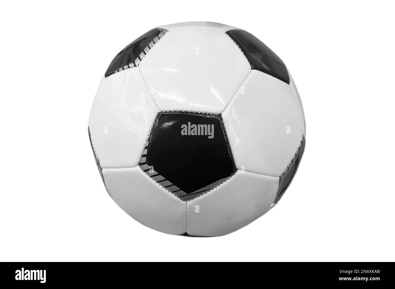 Soccer leather ball or football ball isolated on white background Stock Photo Alamy