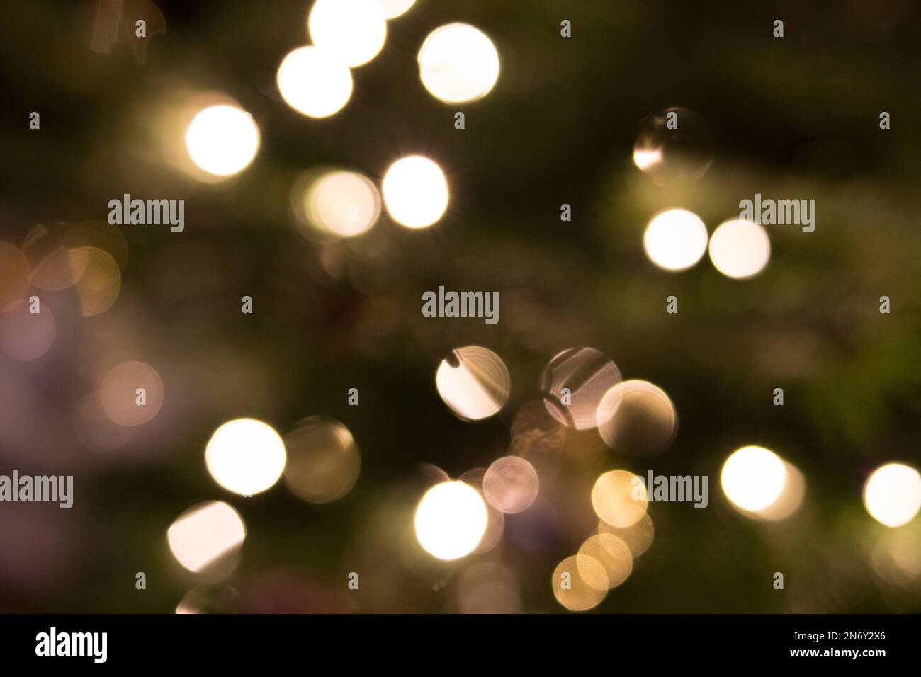 Christmas lights bokeh Stock Photo