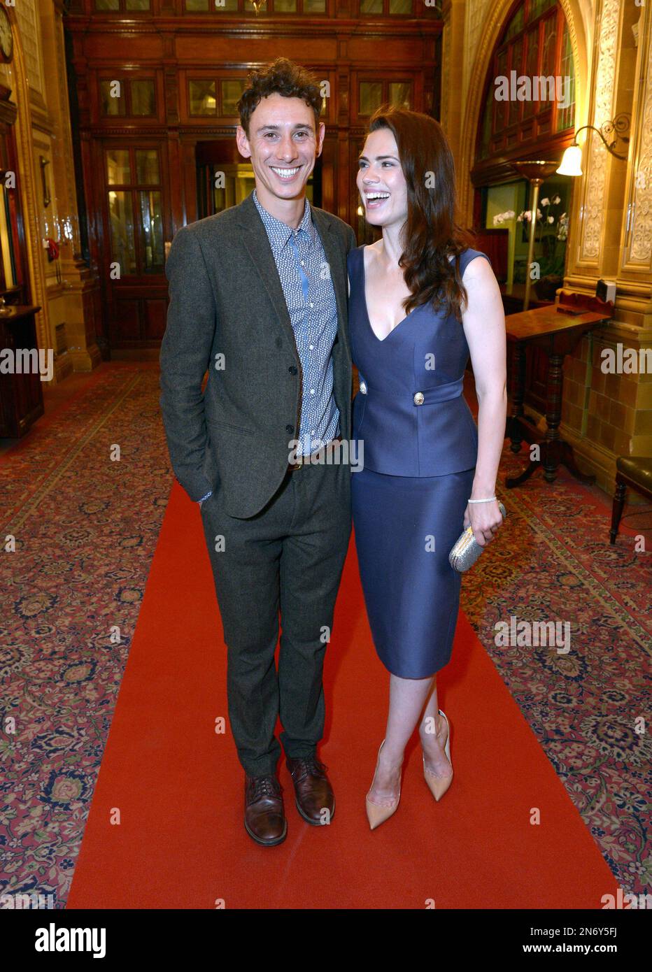 Al Weaver and Hayley Atwell at The Pride Curtain Call Party held at