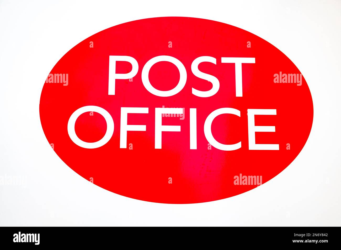 Close up Post office sign UK Stock Photo