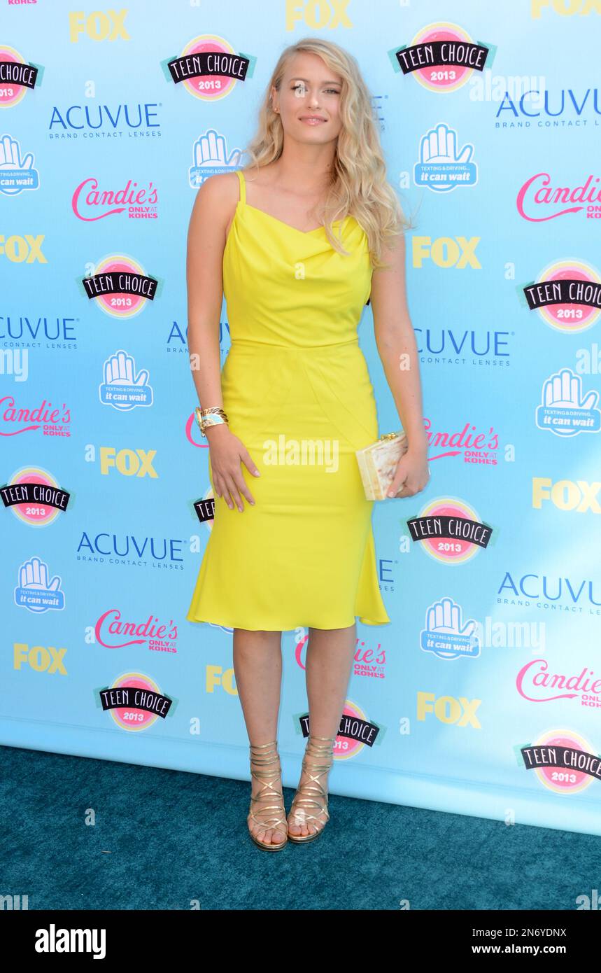 Leven Rambin arrives at the Teen Choice Awards at the Gibson ...