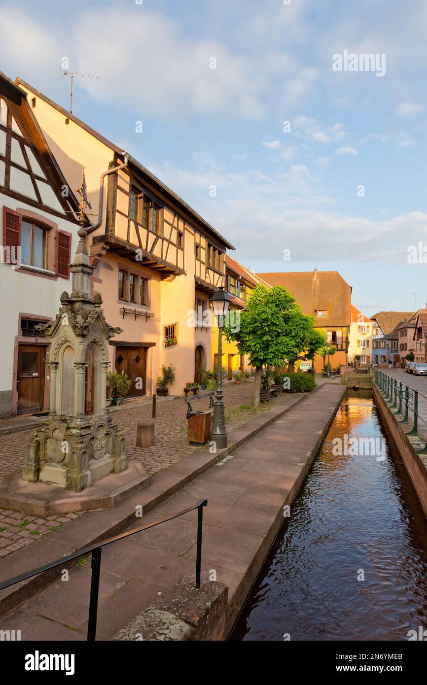 Picturesque Village Riquewihr in Alsace, France Stock Photo Alamy