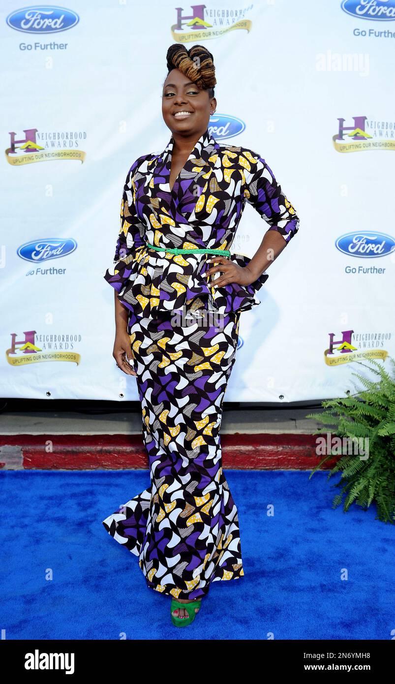 Singer/songwriter Ledisi arrives at the 11th Annual Ford Neighborhood
