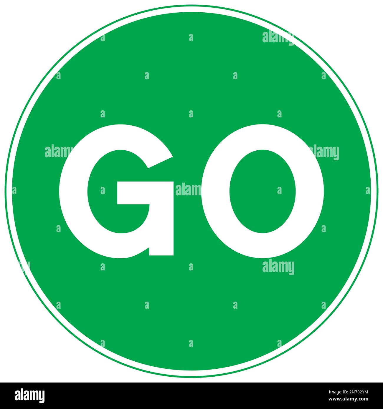 Manually operated temporary go signs British road sign Stock Photo Alamy