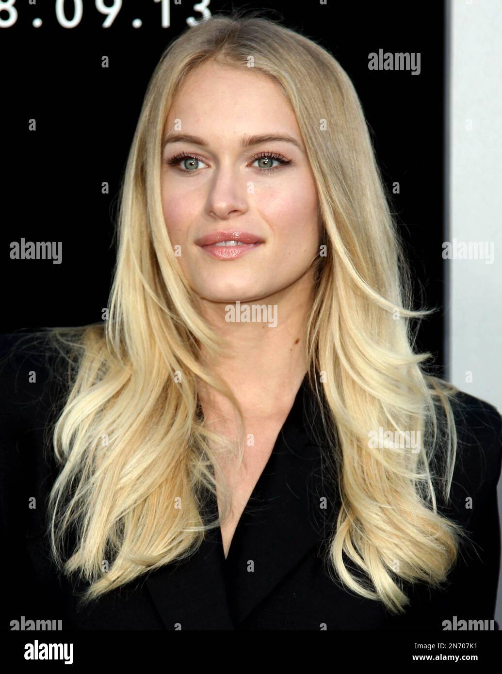 Leven Rambin arrives at the world premiere of "Elysium" at the Regency ...