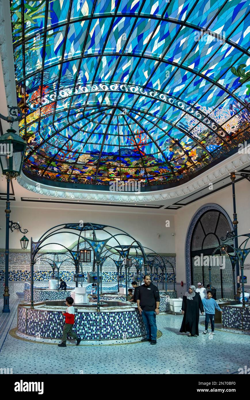 Fish market, Mina District, Old Doha Port, Qatar Stock Photo Alamy