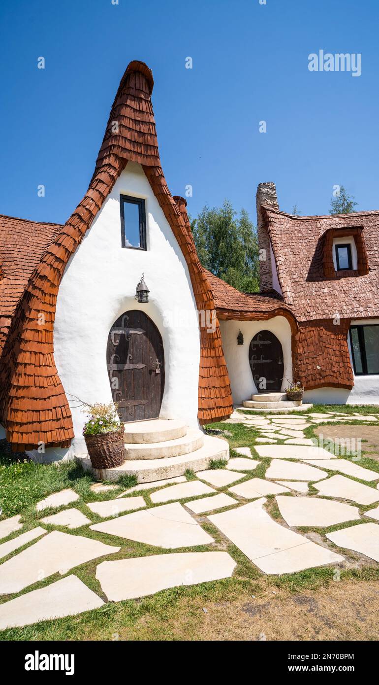 Traditional ecofriendly clay house design Stock Photo Alamy