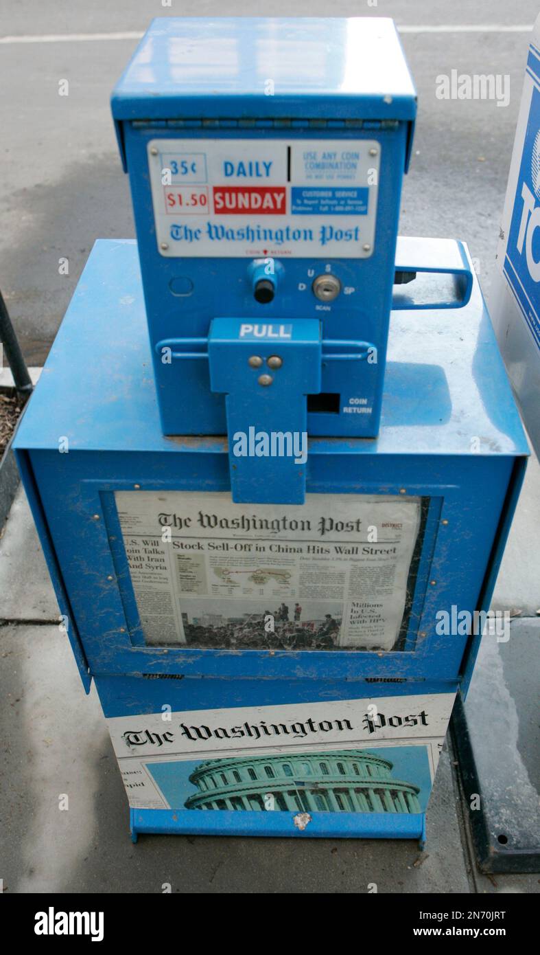 FILE - This Feb. 28, 2007 file photo shows a Washington Post newspaper ...