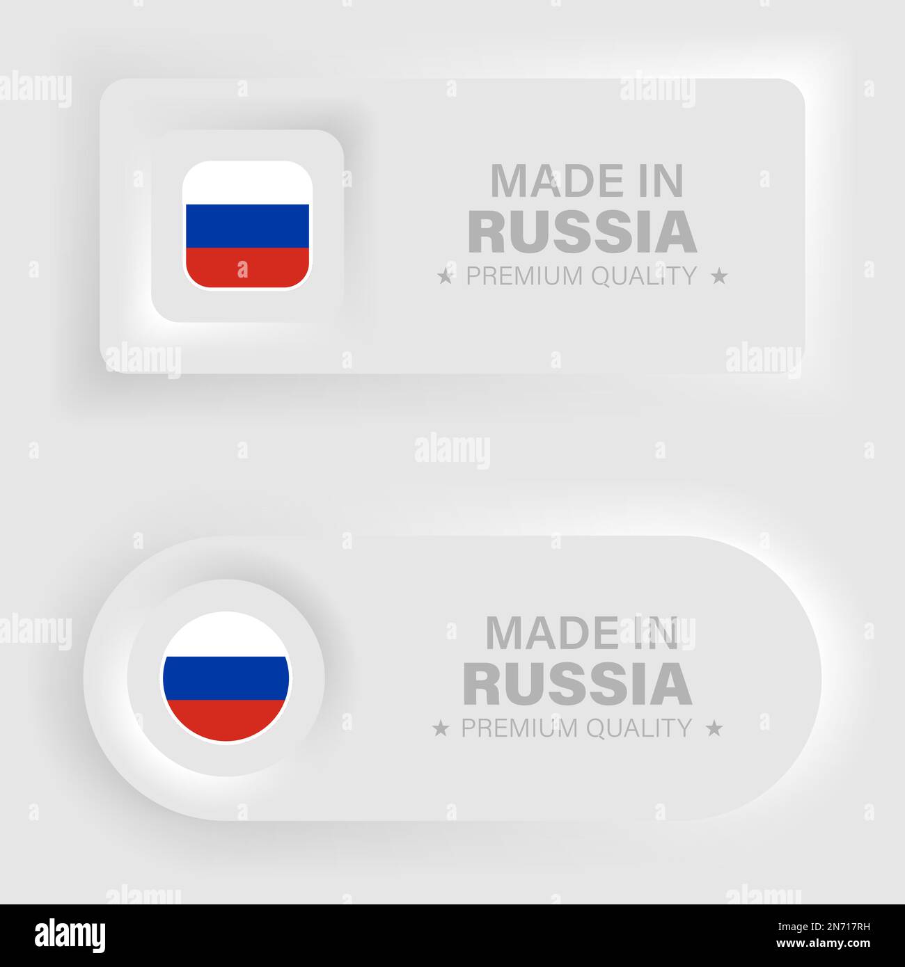 Premium Vector  Russia flag icon russian country national flags for europe  countries neumorphism language buttons