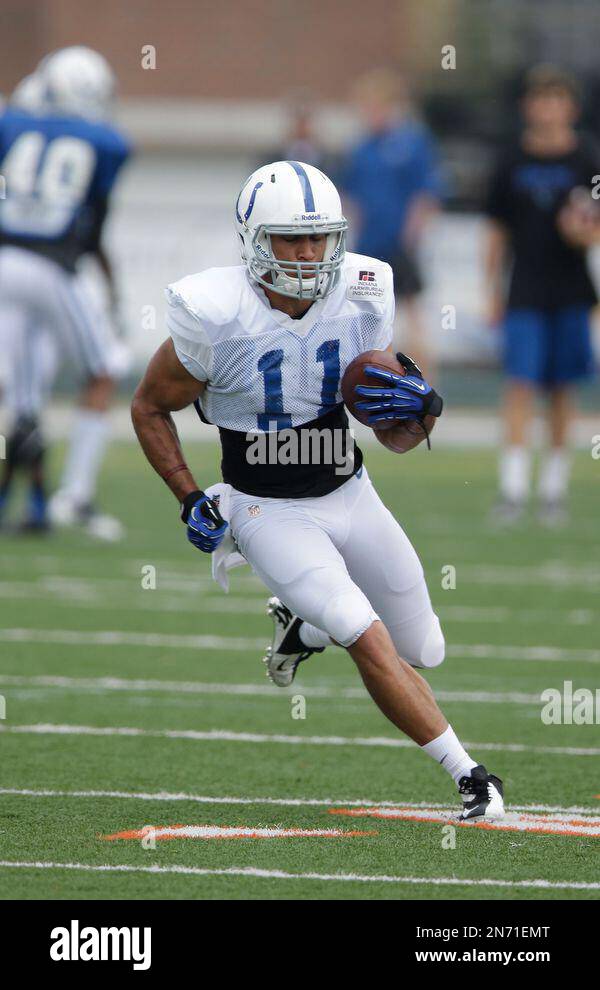 Indianapolis Colts wide receiver Rodrick Rumble during practice at the ...