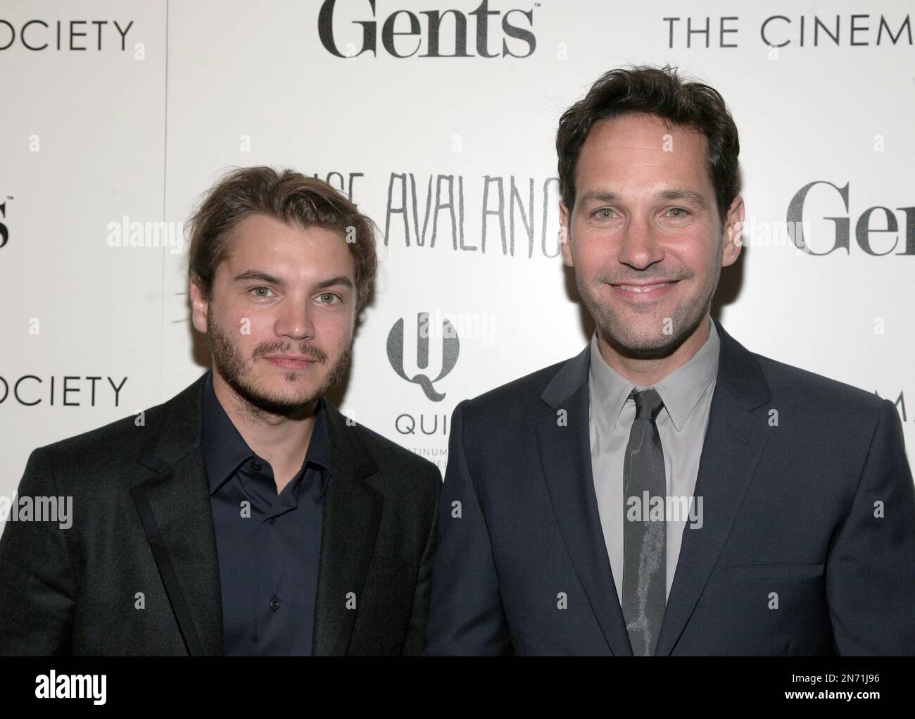 Emile Rudd Actors Emile Hirsch, left, and Paul Rudd, right, attend a screening of ...