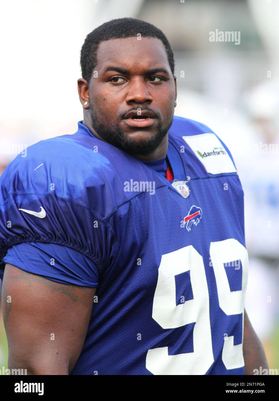 Buffalo Bills' Marcell Dareus (99) takes part in drills during their ...