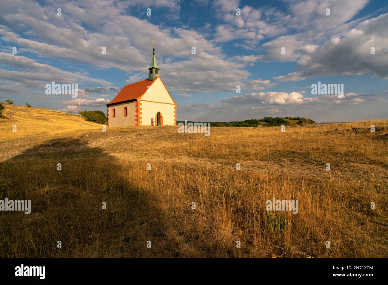 The Walburgis Chapel on the Ehrenbürg Table Mountain or the 'Walberlae, Fö€°nkische Schweiz Nature Park, Forchheim County, Upper Franconia, Franconia, Bavaria, Germany Stock Photo