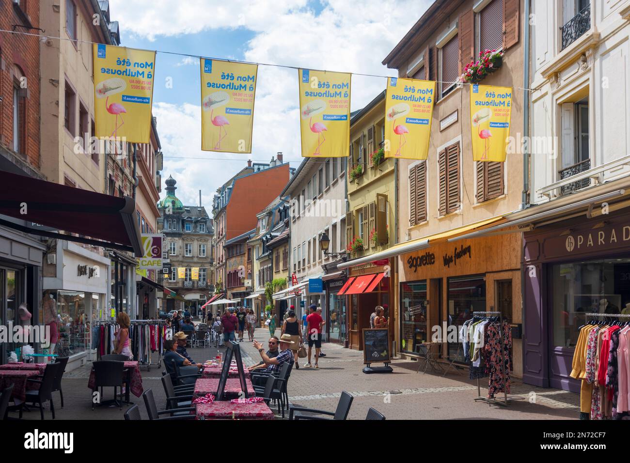 Mulhouse (Mülhausen), Old Town in Alsace (Elsass), HautRhin