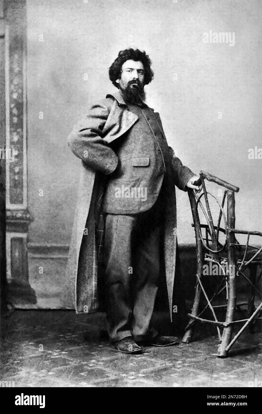 Giovanni Segantini. Portrait of the Italian painter, Giovanni Segantini