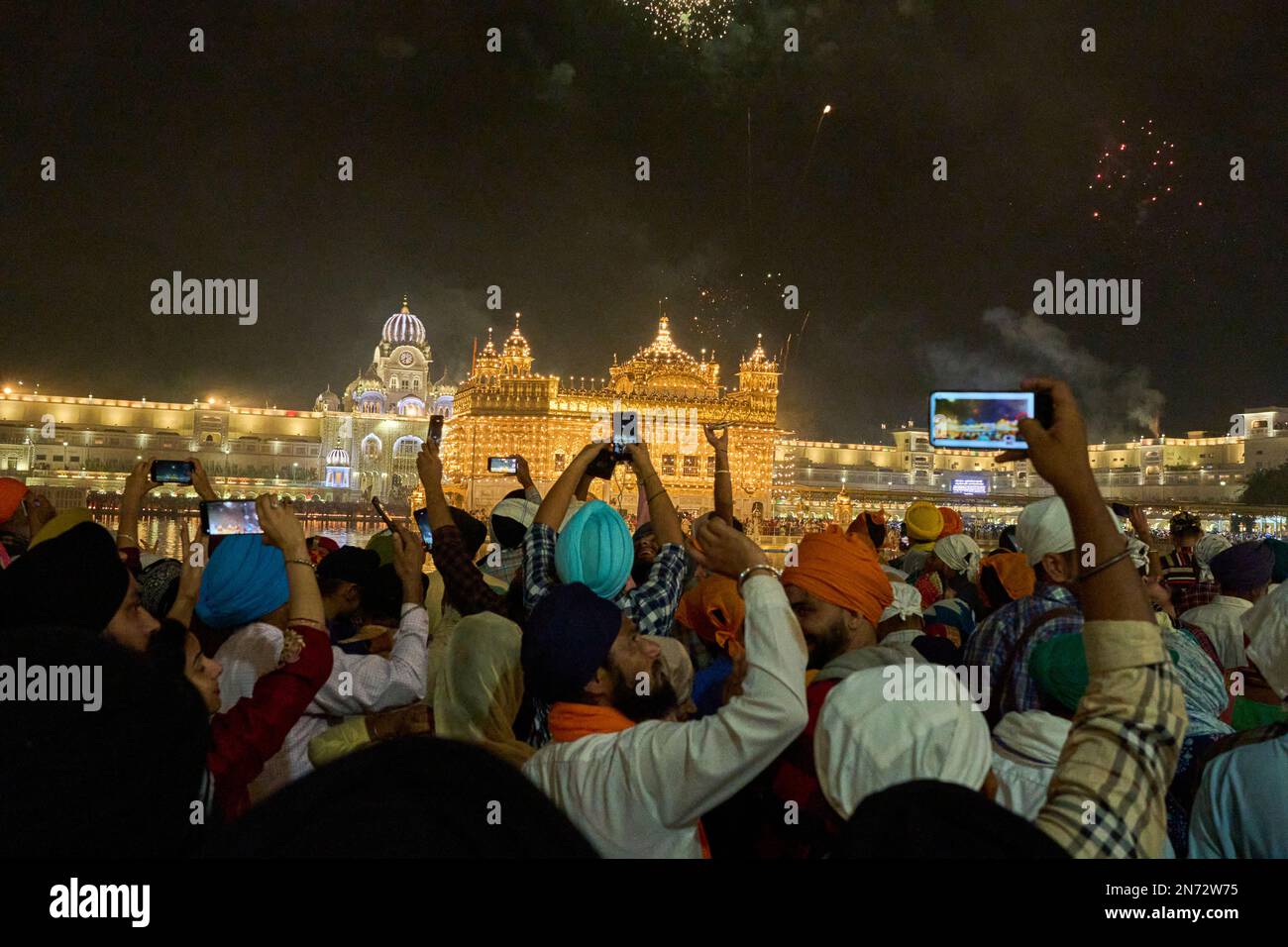Golden Temple Amritsar Diwali Stock Photo - Alamy