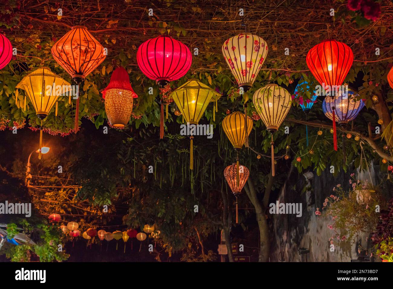Lanterns by night in Hoi An, Vietnam Stock Photo Alamy