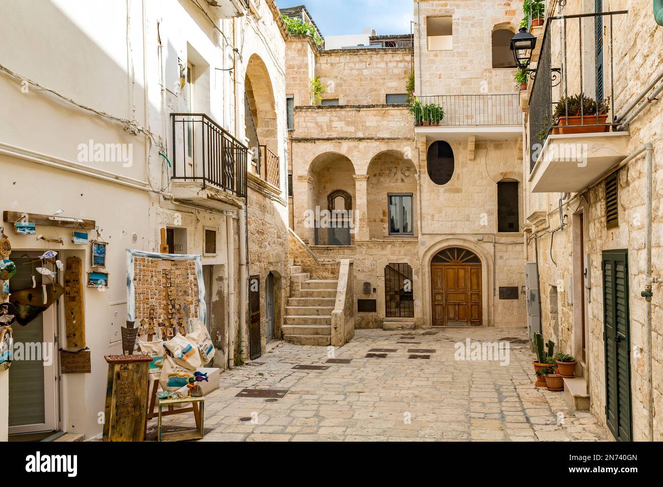 Old Town, Polignano a Mare, Puglia, Southern Italy, Italy, Europe Stock Photo