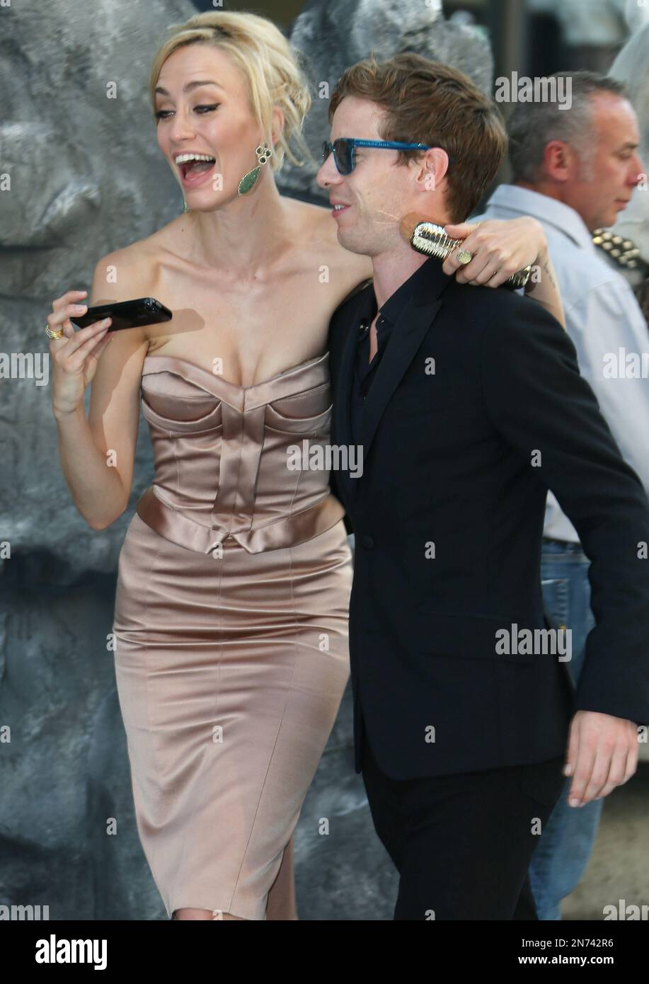 Ruta Gedmintas and Luke Treadaway arrive at a central London cinema for