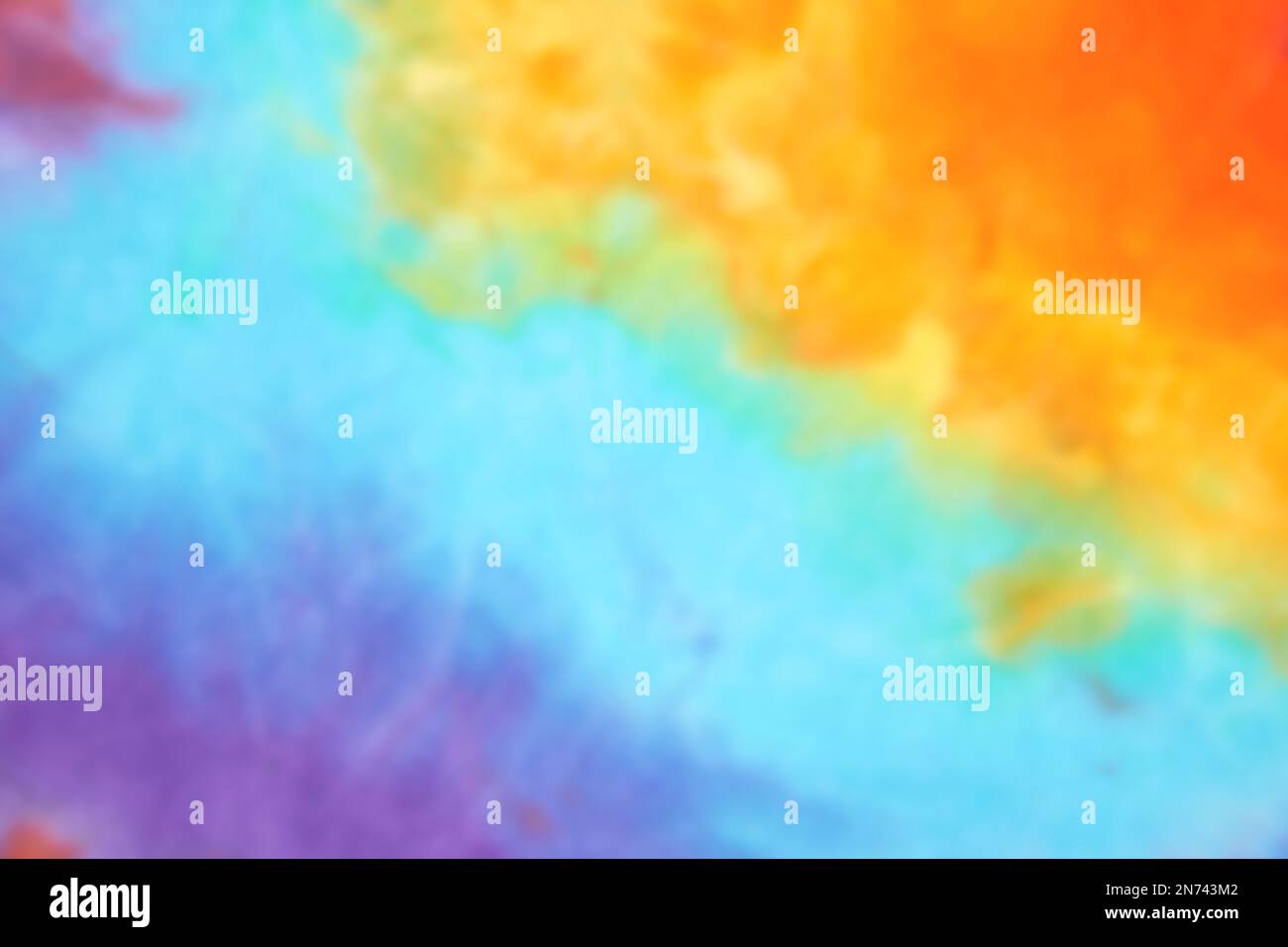 Blurred abstract tie dye multicolor fabric cloth pattern texture Stock Photo