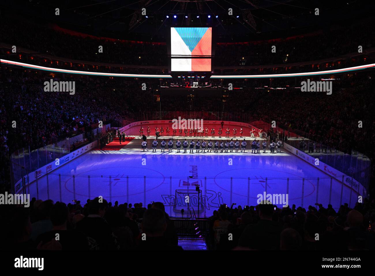Prague, Czech Republic. 10th Feb, 2023. The hockey match of legends Czech Republic vs Slovakia in Prague, Czech Republic, February 10, 2023. The match is part of the celebration of the 25th anniversary of the Czech team's victory at the 1998 Winter Olympic Games in Nagano. Credit: Michal Kamaryt/CTK Photo/Alamy Live News Stock Photo