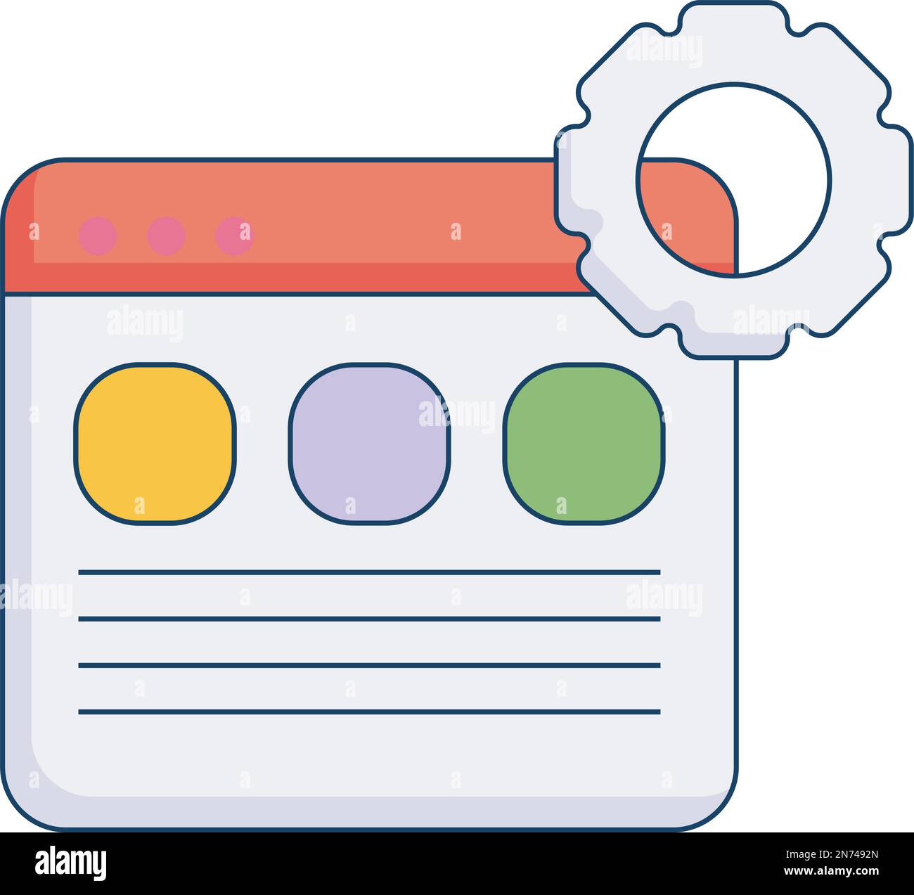 web development setting Stock Vector Image & Art - Alamy