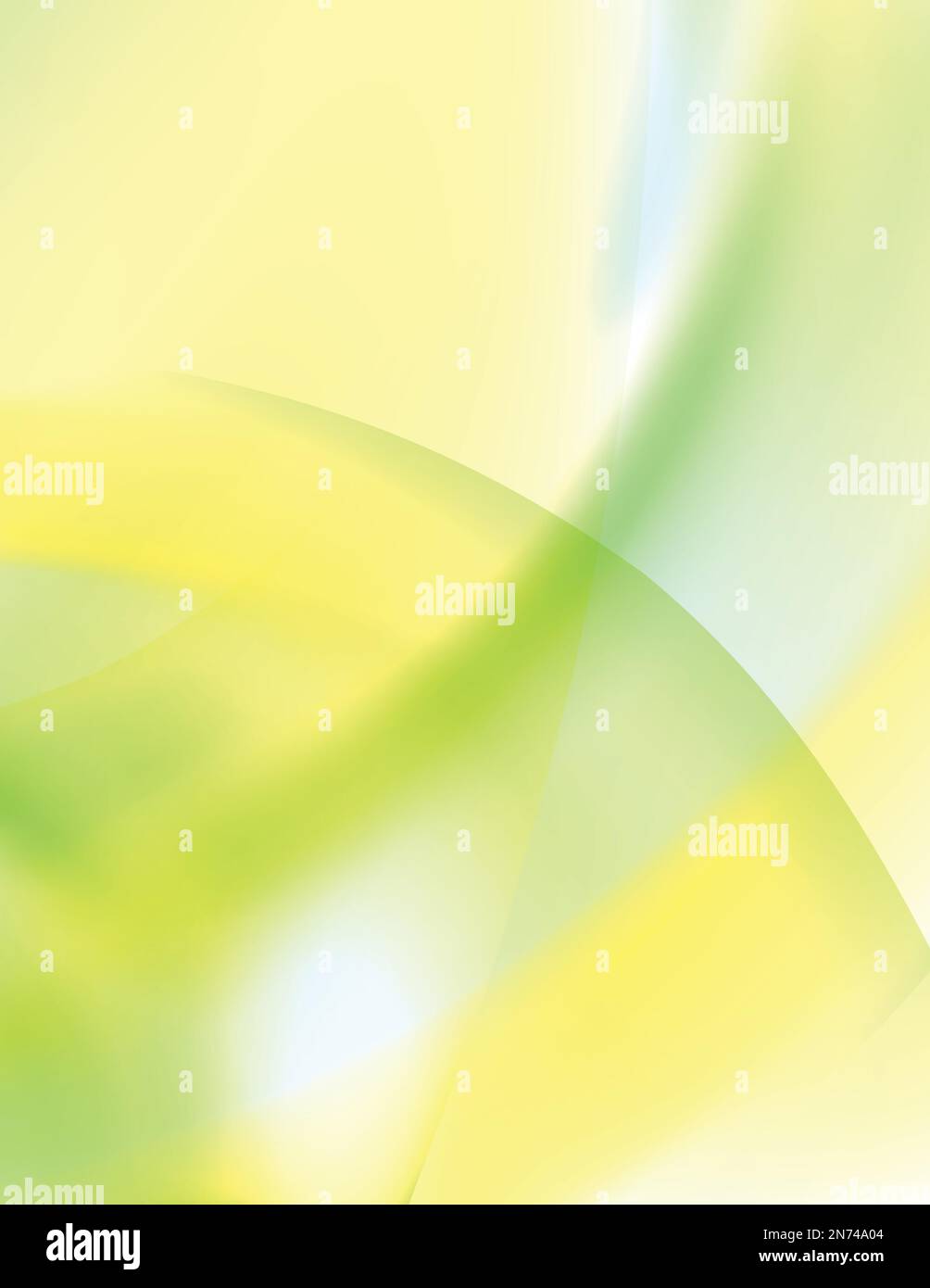 Abstract blurred yellow and green background. Simple vector graphic pattern Stock Vector
