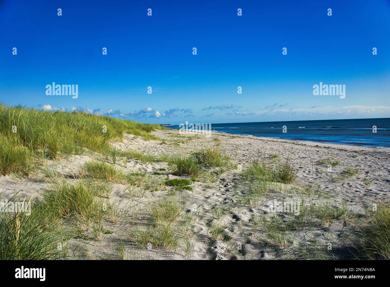 beach in demark Stock Photo