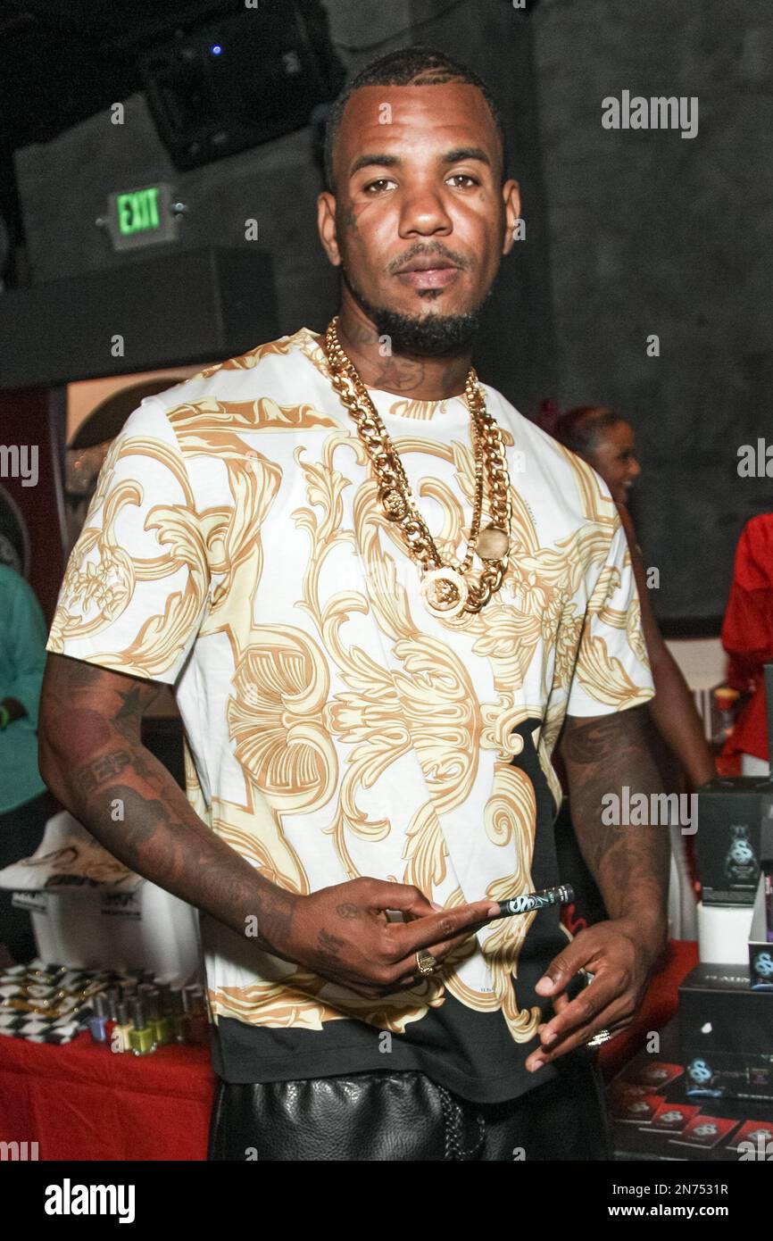 Rapper The Game attends the Beauty & the Beast Swag Lounge at Game ...