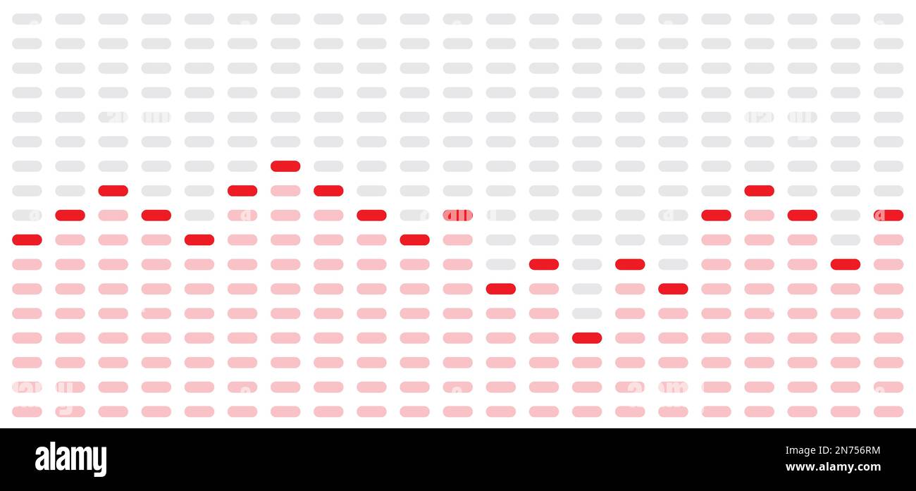 Digital equalizer or equaliser symbol. pulse musical. Music sound wave