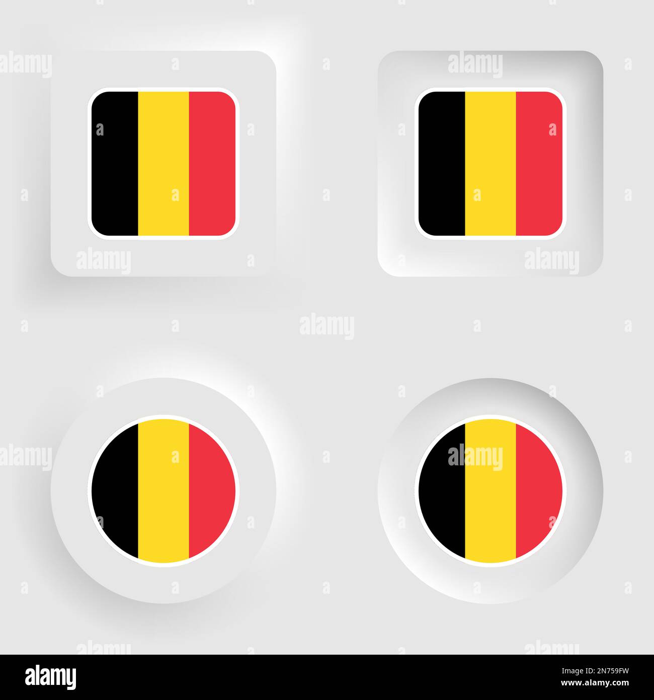 Belgium vector set Stock Vector Images - Alamy