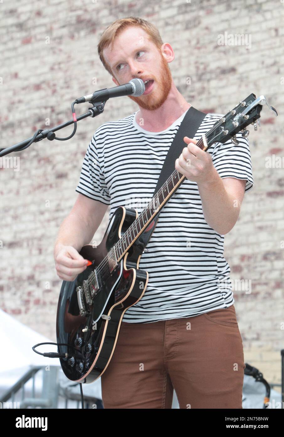Kevin Devine of the indie rock band Bad Books performs during the Radio
