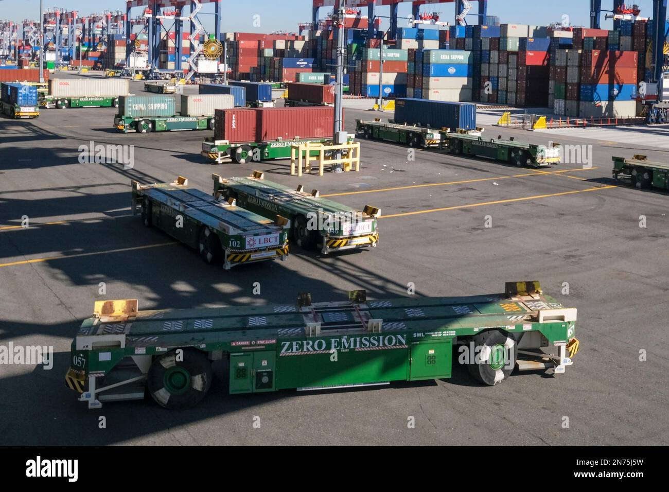 Los Angeles, California, USA. 9th Feb, 2023. Computercontrolled cargo