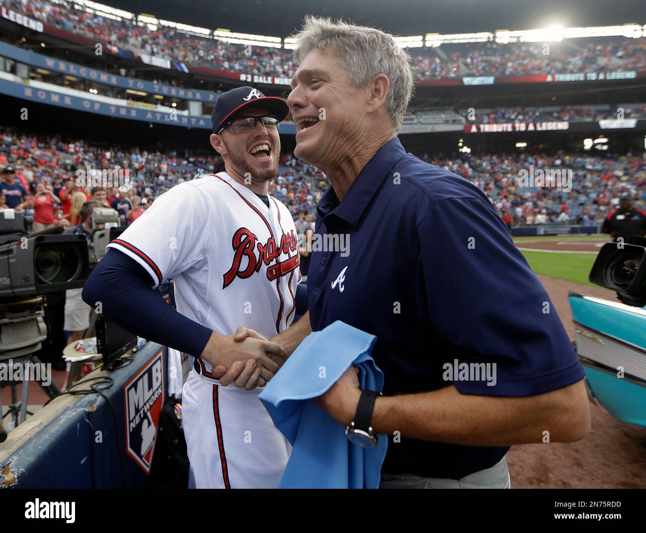 Dale Murphy throws first pitch, 10/17/2021