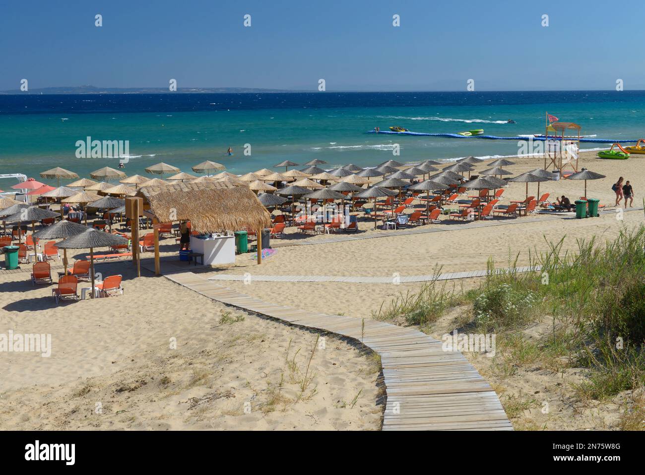 Greece zakynthos beach banana hi-res stock photography and images - Alamy