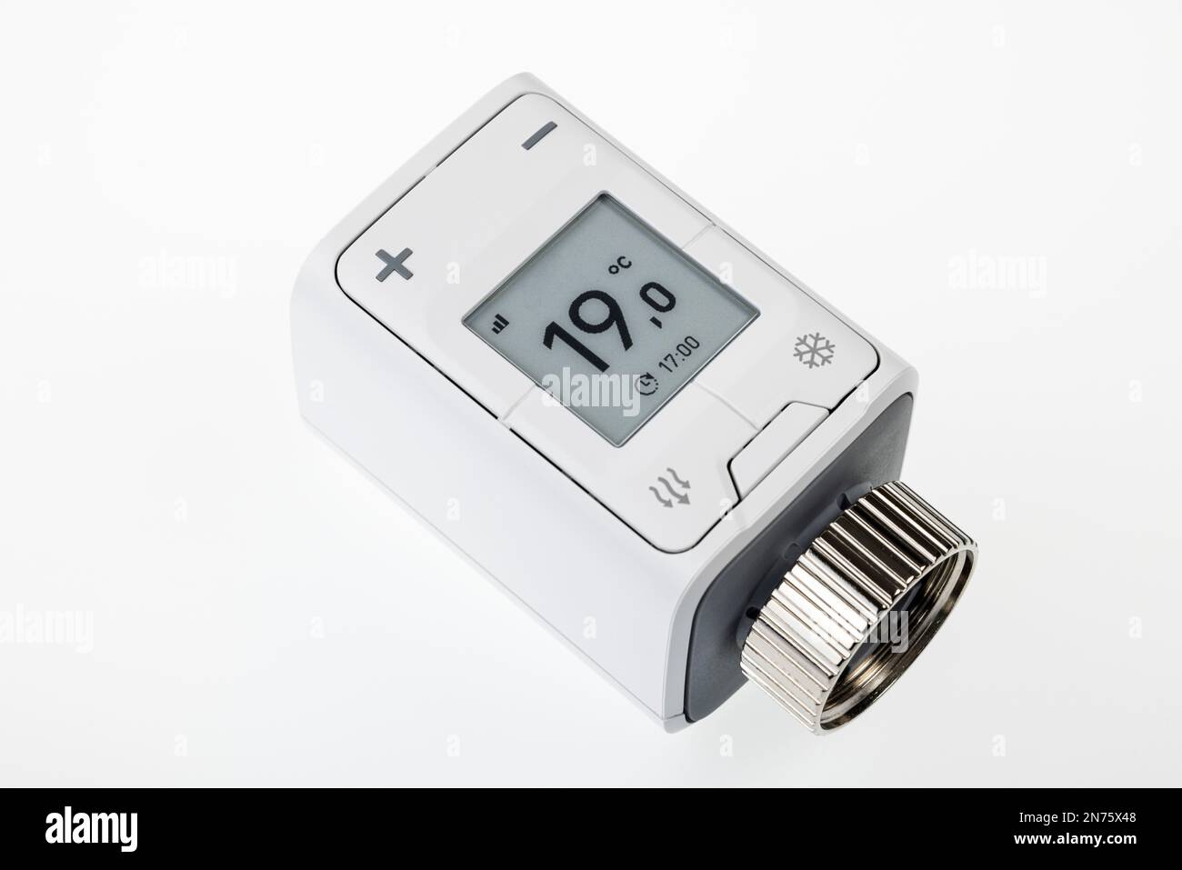 https://c8.alamy.com/comp/2N75X48/wlan-radiator-thermostat-fritz!-dect-302-display-shows-1c-smart-home-technology-icon-image-networking-digital-energy-costs-rising-heating-costs-white-background-2N75X48.jpg