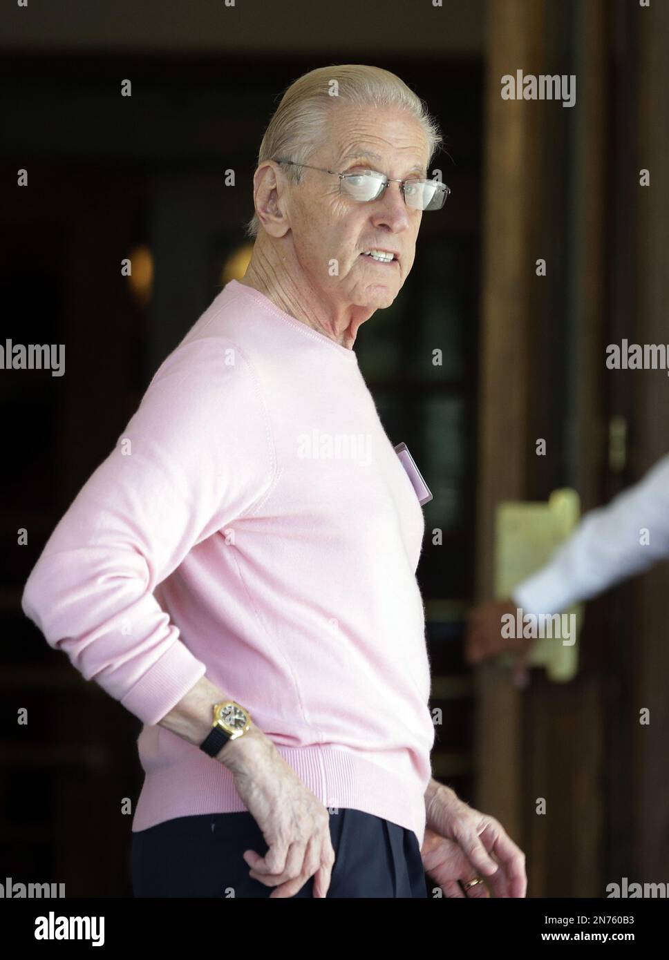 Fred Wilpon, majority owner of the New York Mets arrives at the Allen