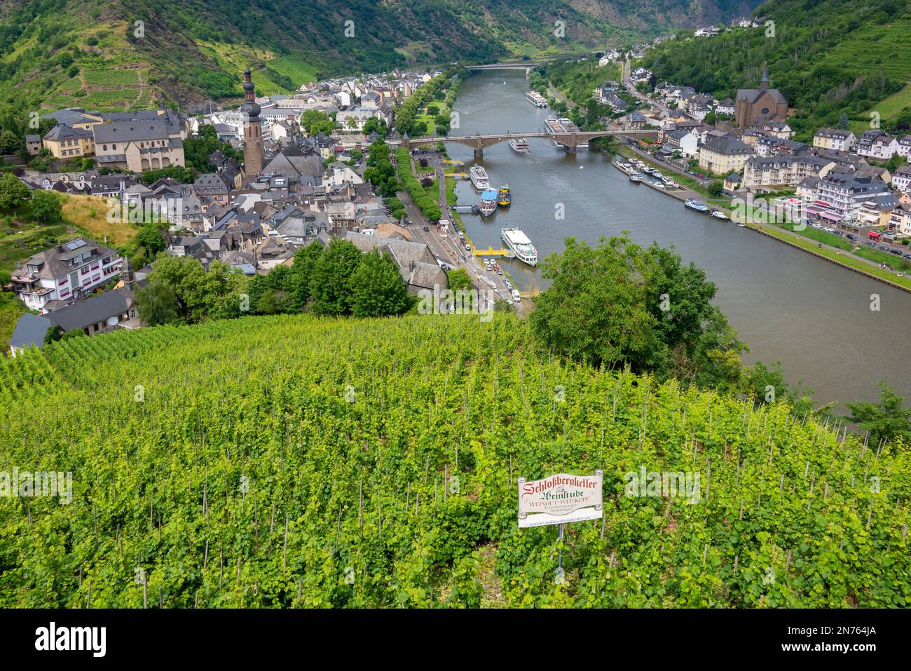 Germany, Rhineland-Palatinate, Cochem-Zell Moselle, Cochem, smallest county town in Germany Stock Photo