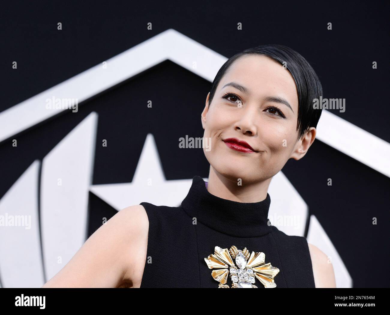 Actress Rinko Kikuchi arrives on the red carpet at the LA premiere of ...
