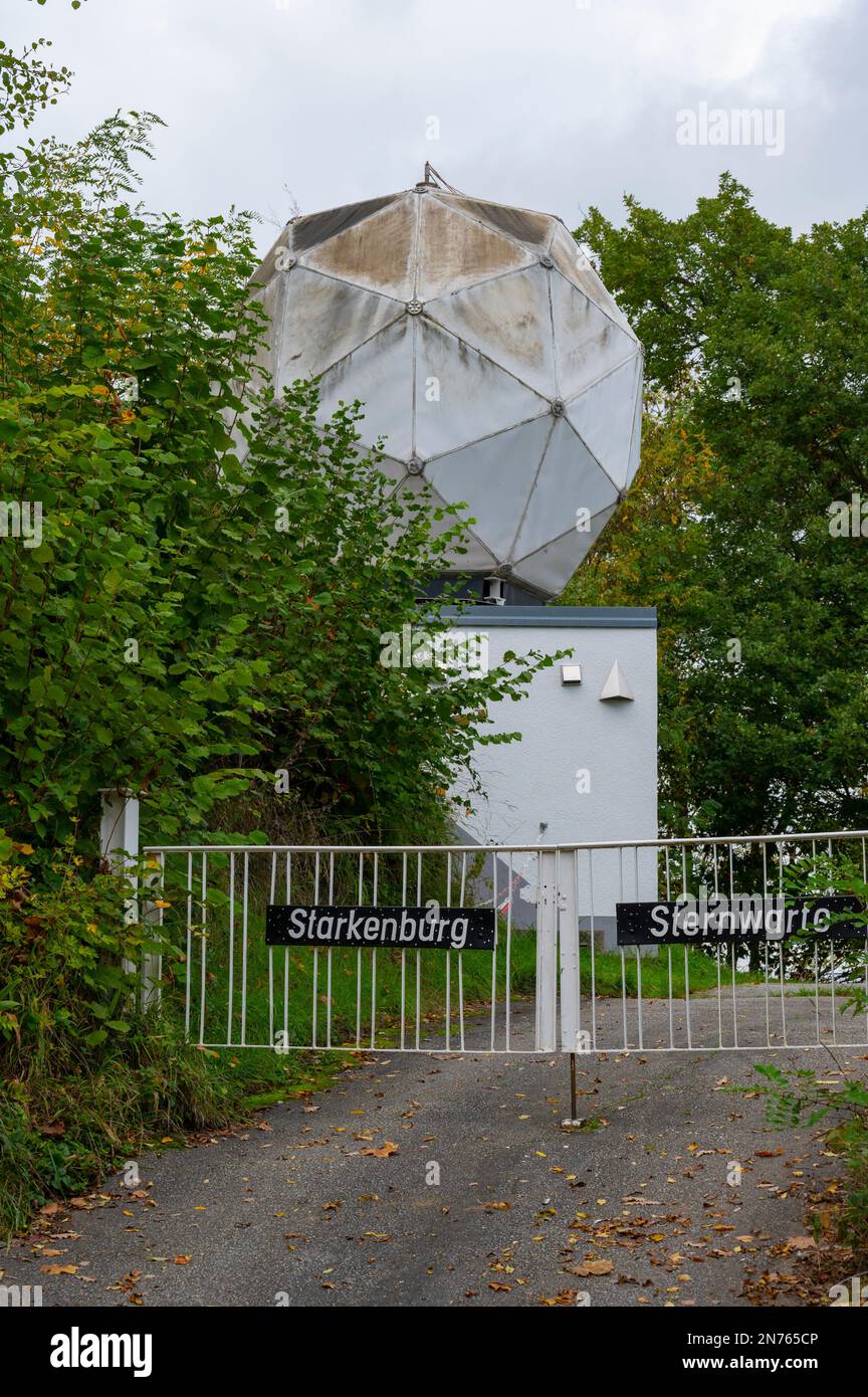 Germany, Hesse, Southern Hesse, Southern Hesse Bergstrasse District, Heppenheim, Starkenburg Observatory Stock Photo