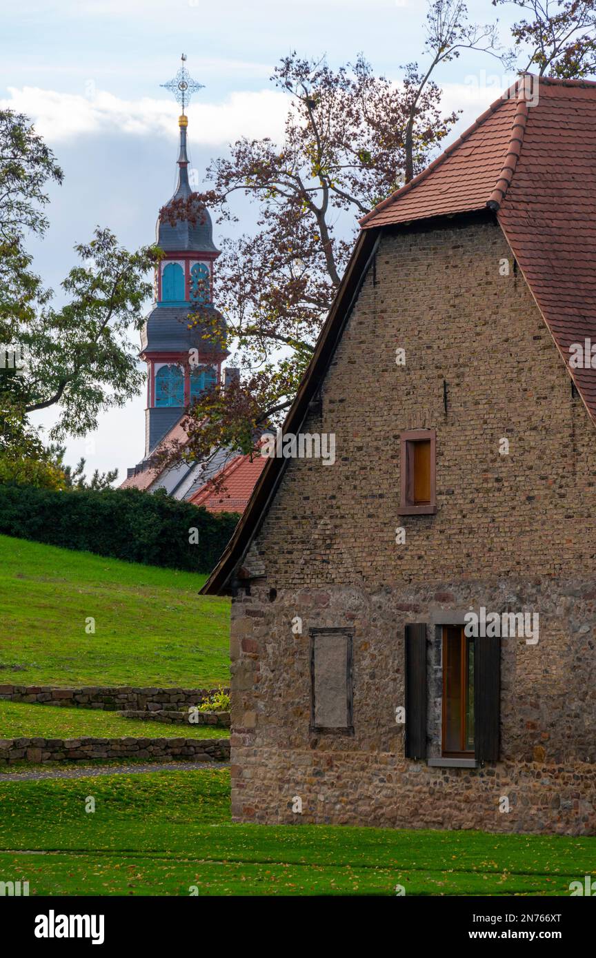Germany, Hesse, South Hesse, South Hesse District Bergstrasse, Lorsch, World Heritage Site Lorsch Monastery, Stock Photo